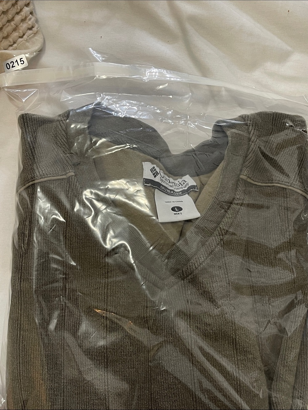 Men's Columbia Heavyweight Long Sleeve Shirt Size L - Thick Cotton Excellent - Picture 12 of 12